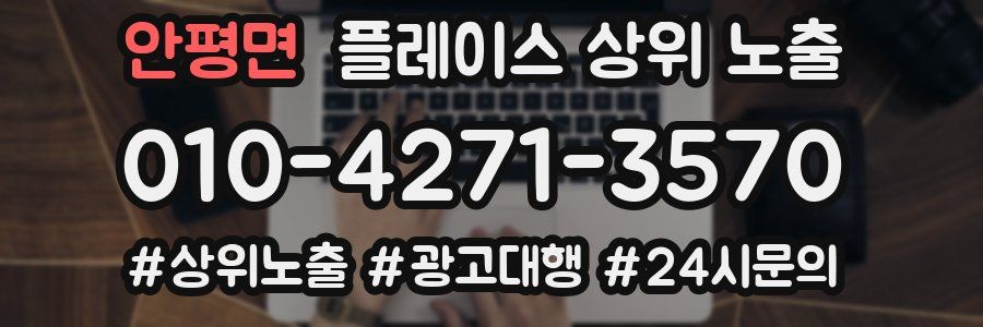 안평면 플레이스 상위 노출