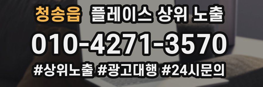 청송읍 플레이스 상위 노출
