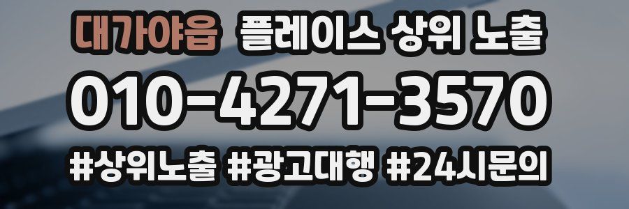 대가야읍 플레이스 상위 노출