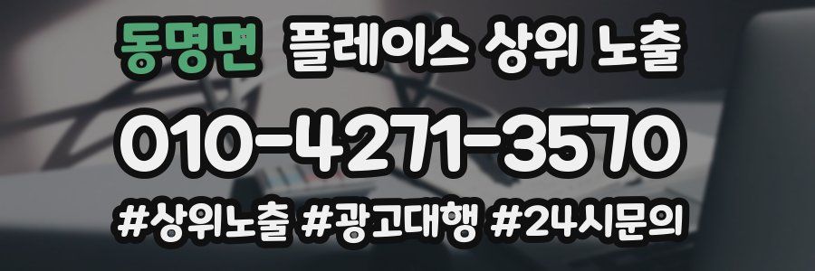 동명면 플레이스 상위 노출