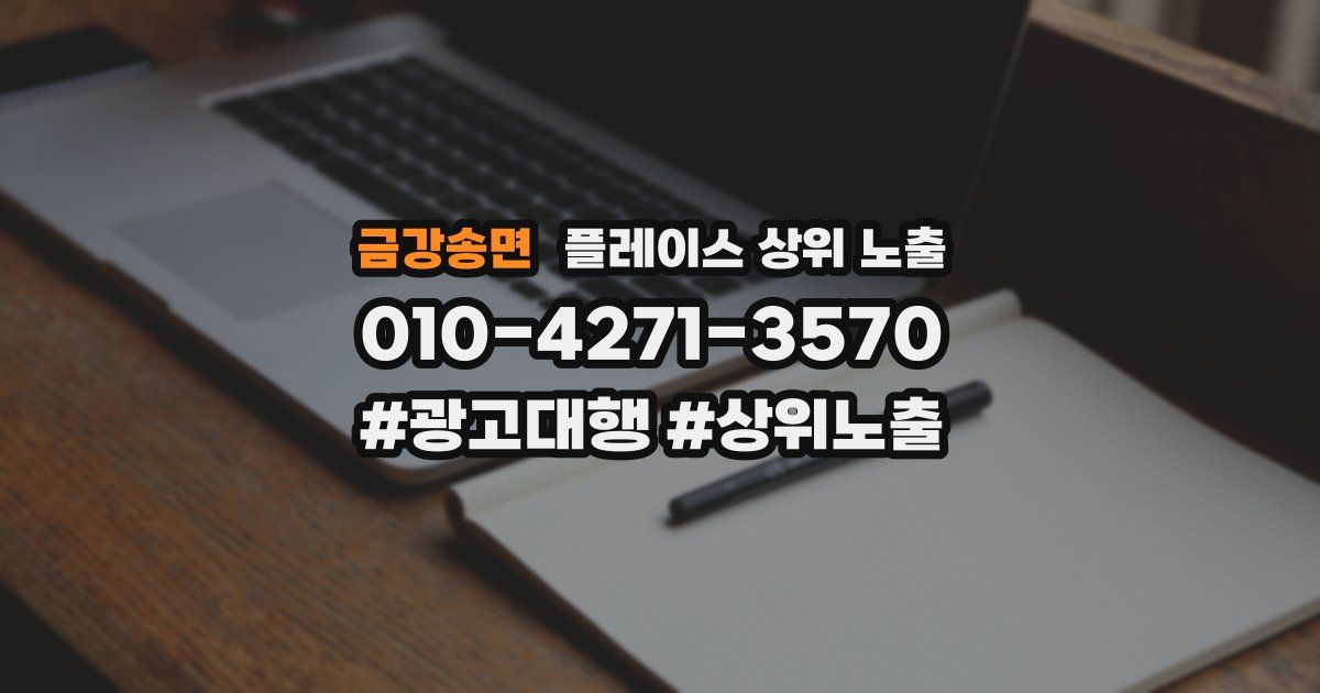 금강송면 플레이스 상위 노출