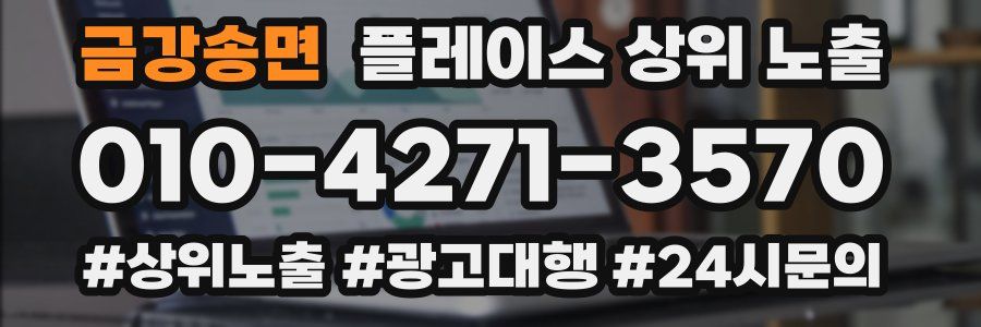 금강송면 플레이스 상위 노출