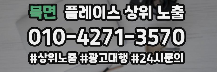 북면 플레이스 상위 노출