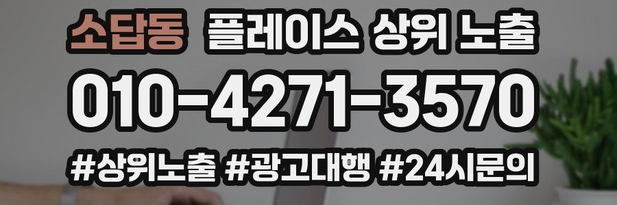 소답동 플레이스 상위 노출