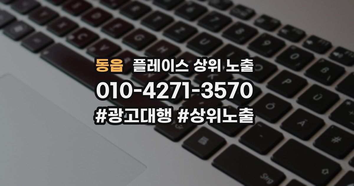 동읍 플레이스 상위 노출