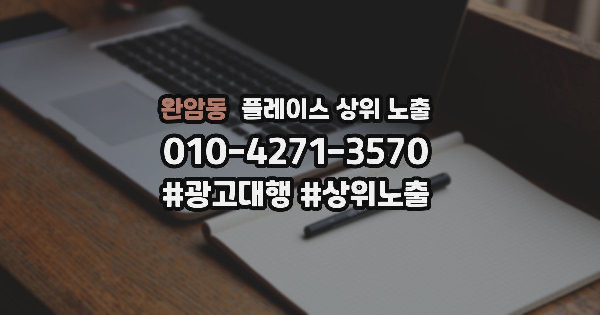 완암동 플레이스 상위 노출