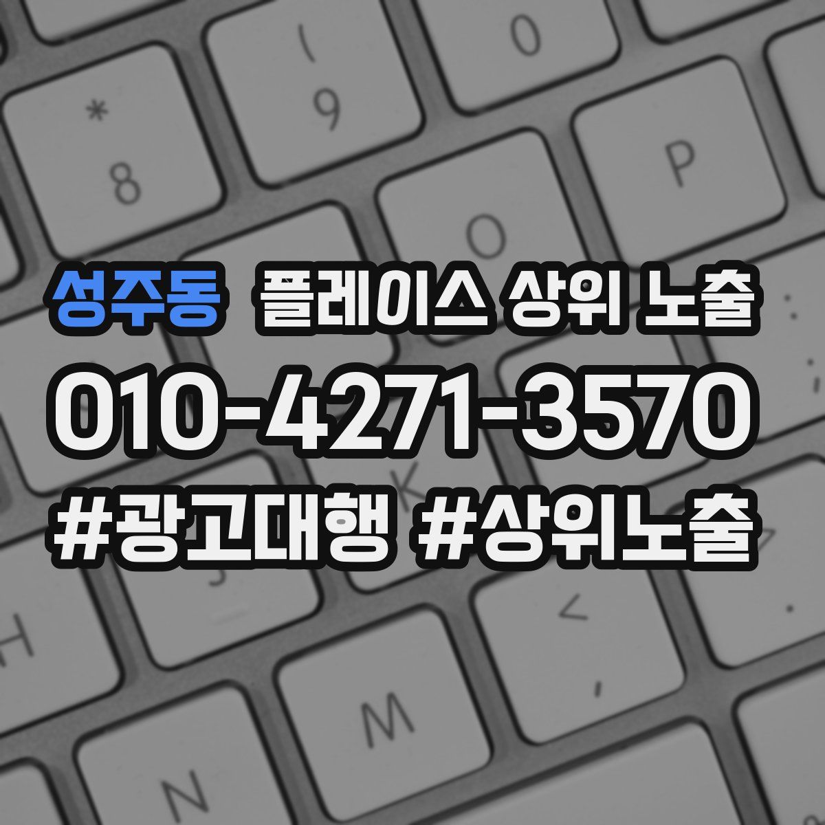 성주동 플레이스 상위 노출