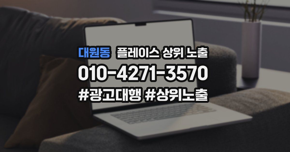 대원동 플레이스 상위 노출