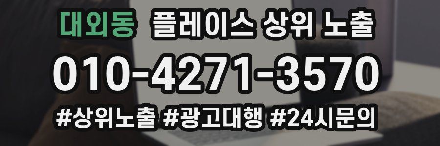 대외동 플레이스 상위 노출