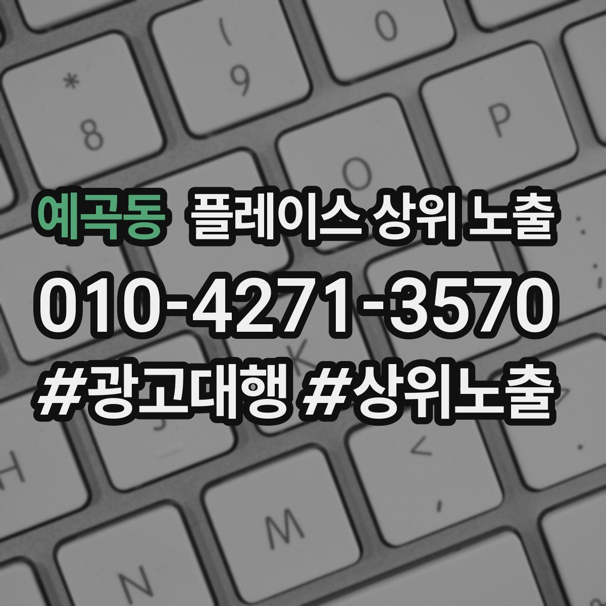 예곡동 플레이스 상위 노출