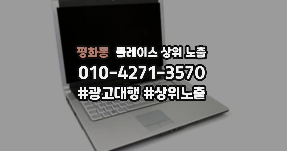 평화동 플레이스 상위 노출