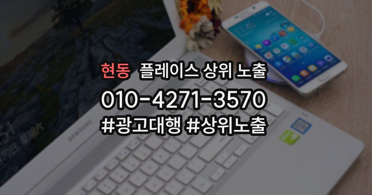 현동 플레이스 상위 노출