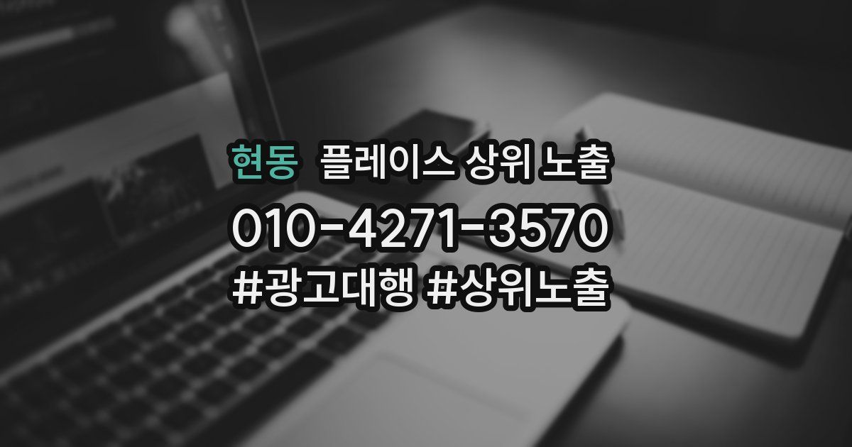 현동 플레이스 상위 노출
