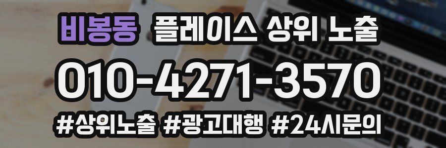 비봉동 플레이스 상위 노출