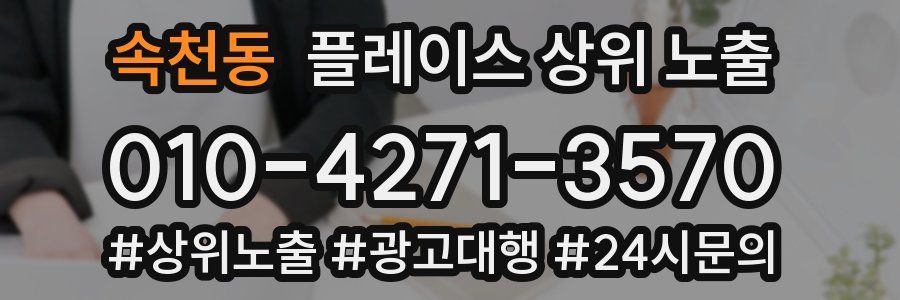 속천동 플레이스 상위 노출