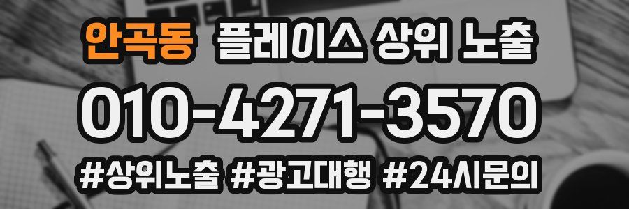 안곡동 플레이스 상위 노출