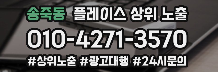 송죽동 플레이스 상위 노출