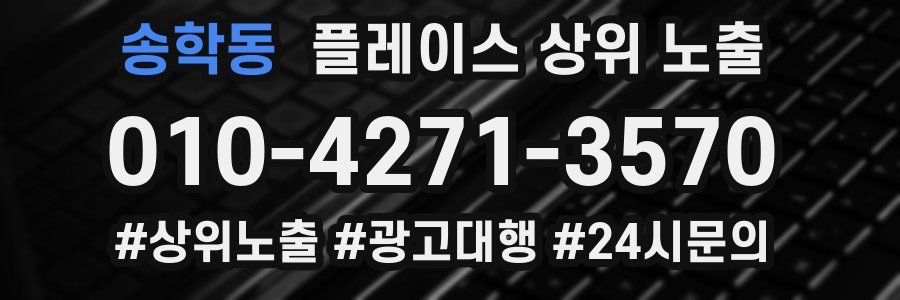 송학동 플레이스 상위 노출