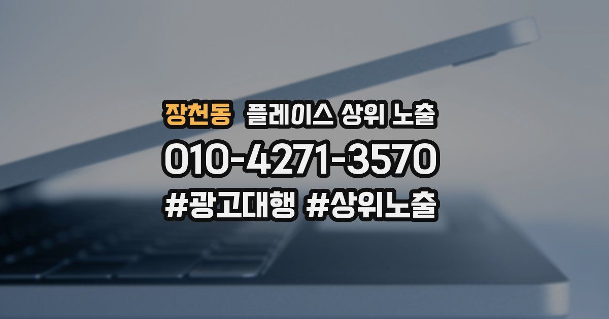 장천동 플레이스 상위 노출