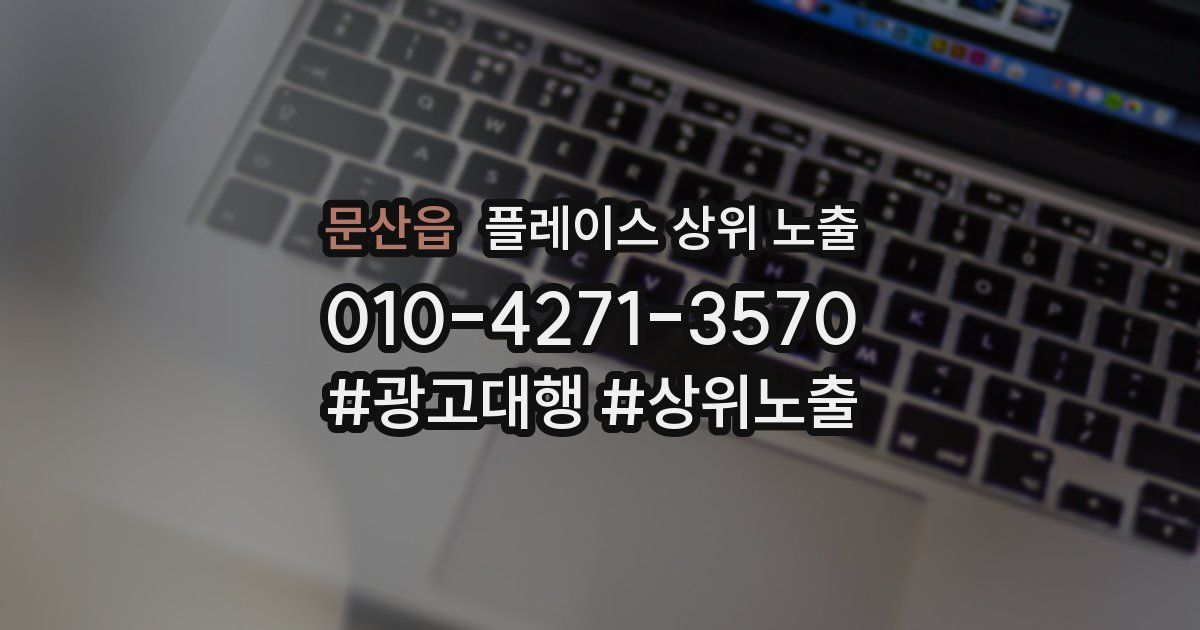 문산읍 플레이스 상위 노출