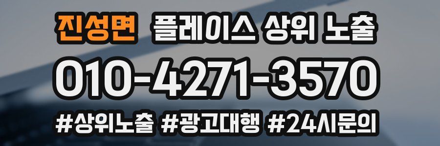 진성면 플레이스 상위 노출
