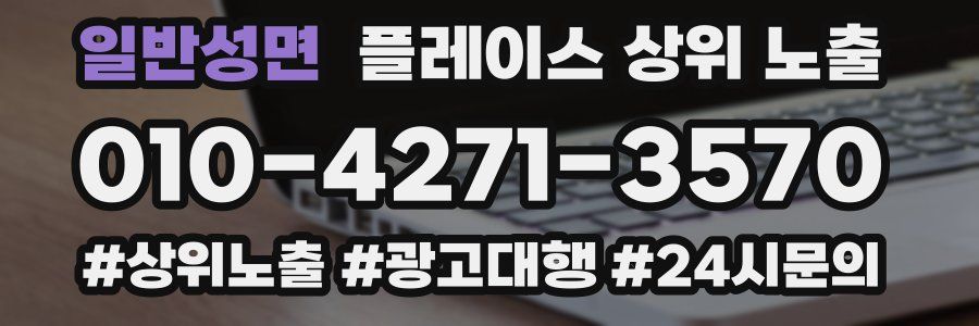 일반성면 플레이스 상위 노출