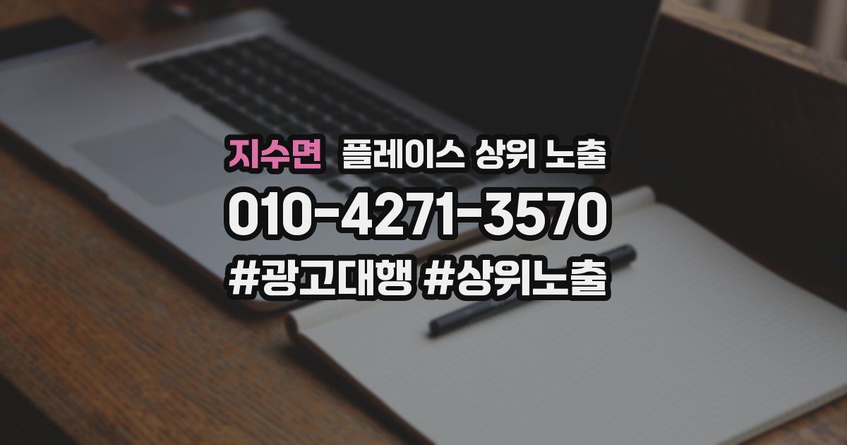 지수면 플레이스 상위 노출