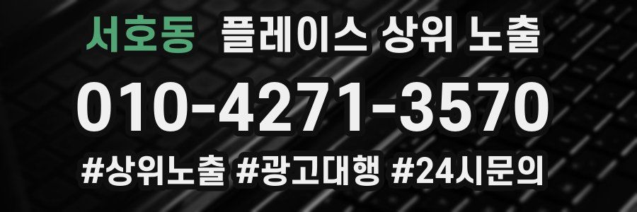 서호동 플레이스 상위 노출