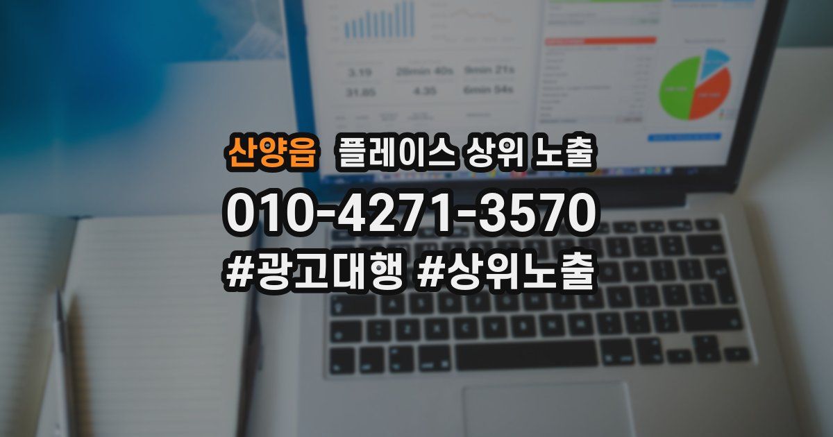 산양읍 플레이스 상위 노출