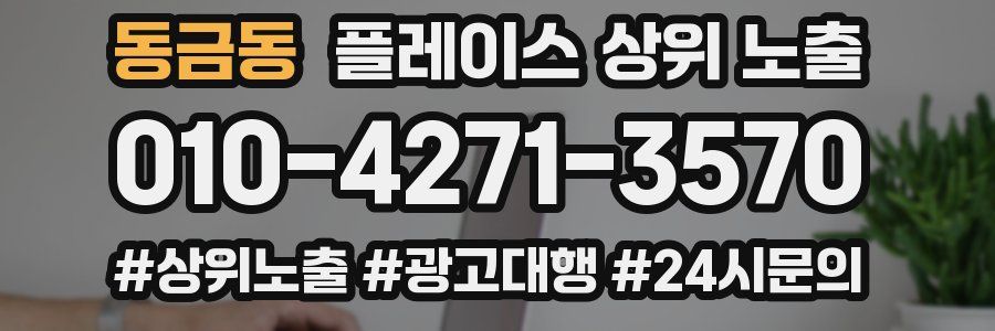 동금동 플레이스 상위 노출