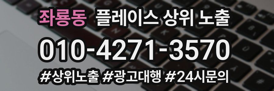 좌룡동 플레이스 상위 노출