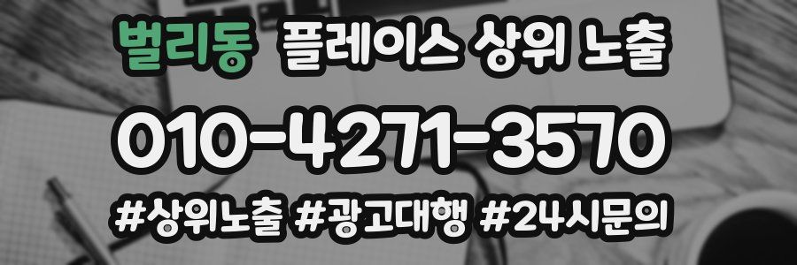 벌리동 플레이스 상위 노출