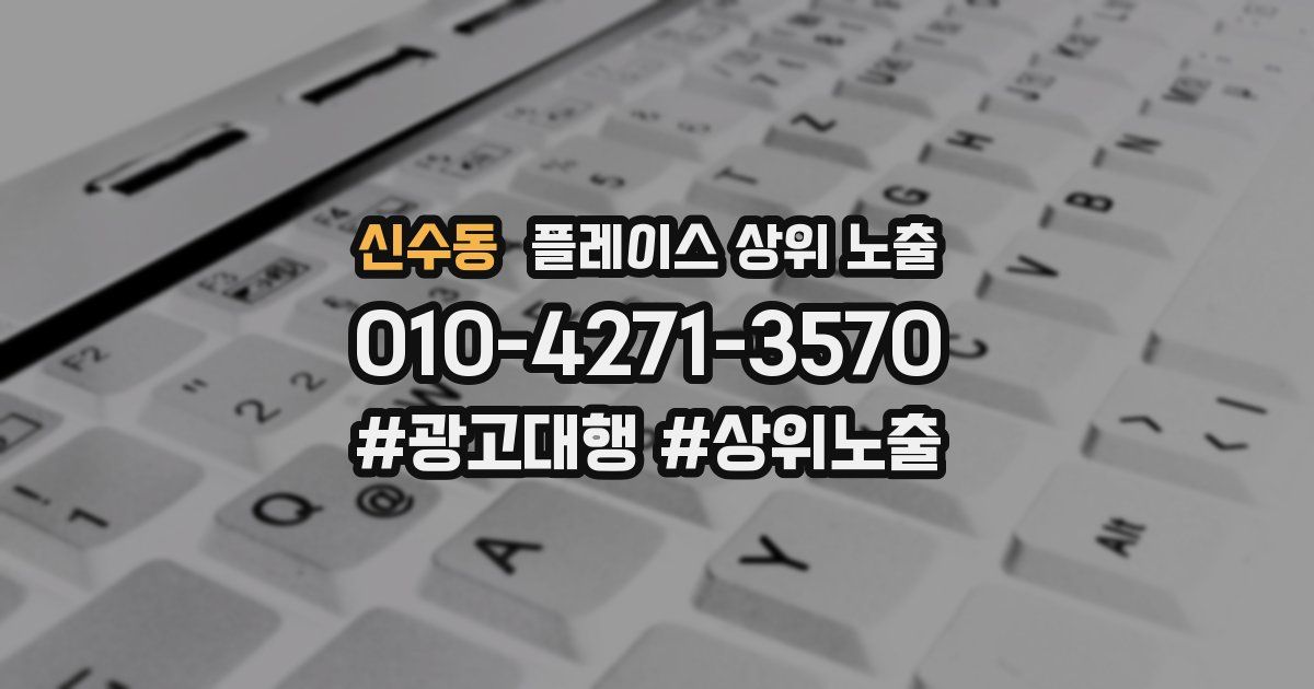 신수동 플레이스 상위 노출