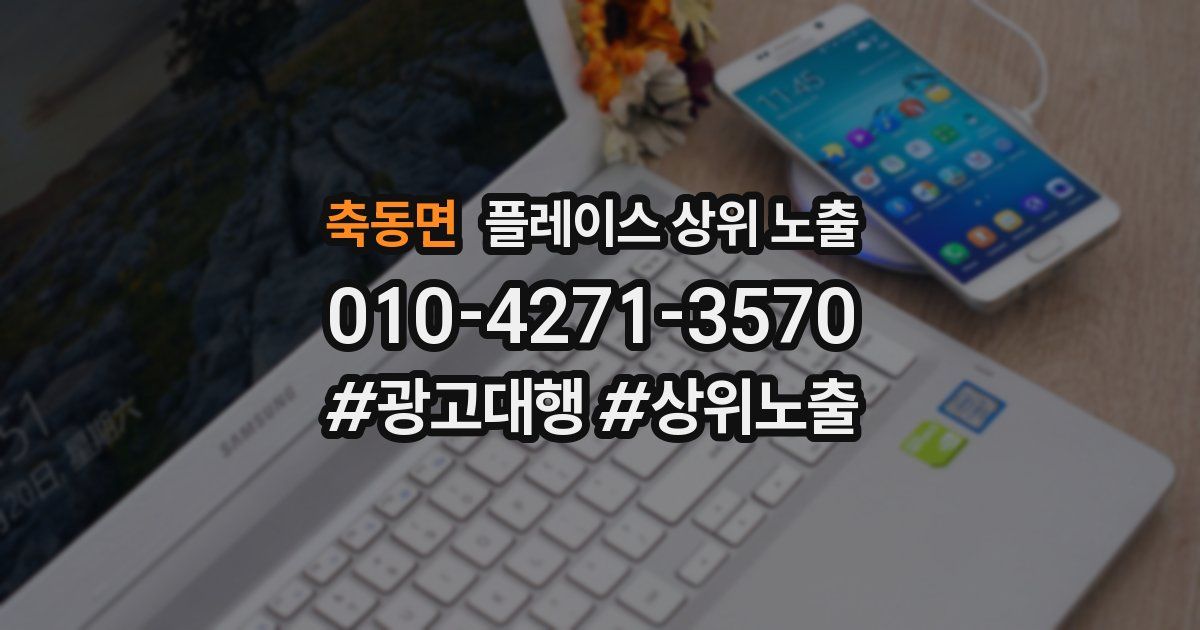 축동면 플레이스 상위 노출