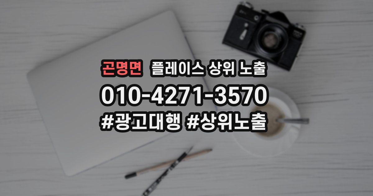 곤명면 플레이스 상위 노출