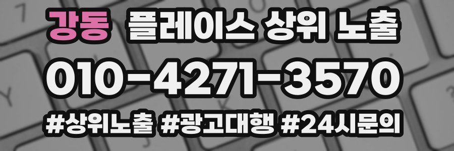 강동 플레이스 상위 노출