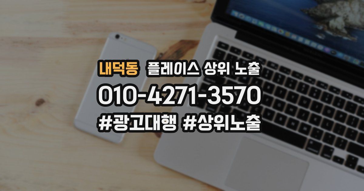 내덕동 플레이스 상위 노출