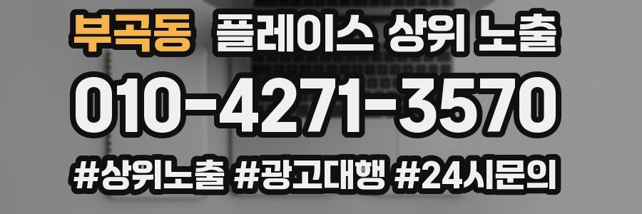 부곡동 플레이스 상위 노출
