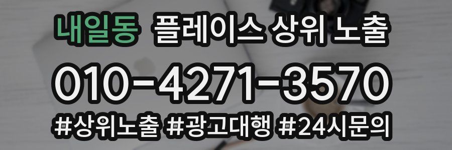 내일동 플레이스 상위 노출