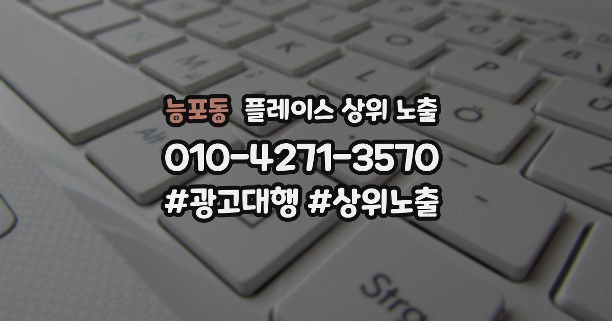 능포동 플레이스 상위 노출