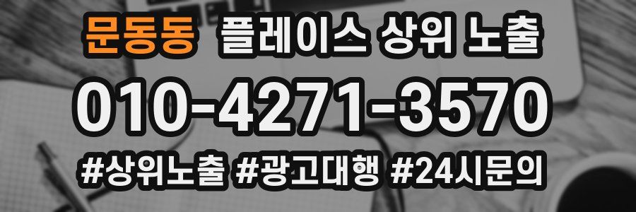 문동동 플레이스 상위 노출