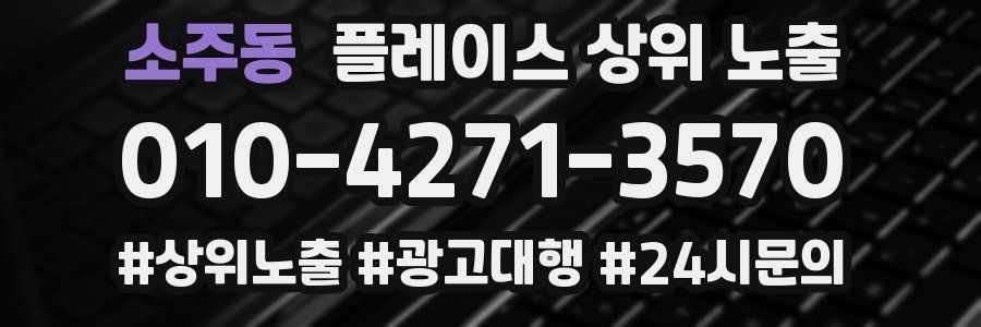 소주동 플레이스 상위 노출