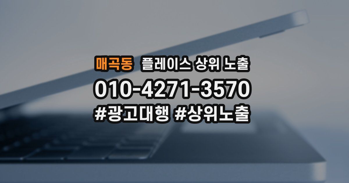 매곡동 플레이스 상위 노출