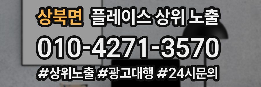 상북면 플레이스 상위 노출
