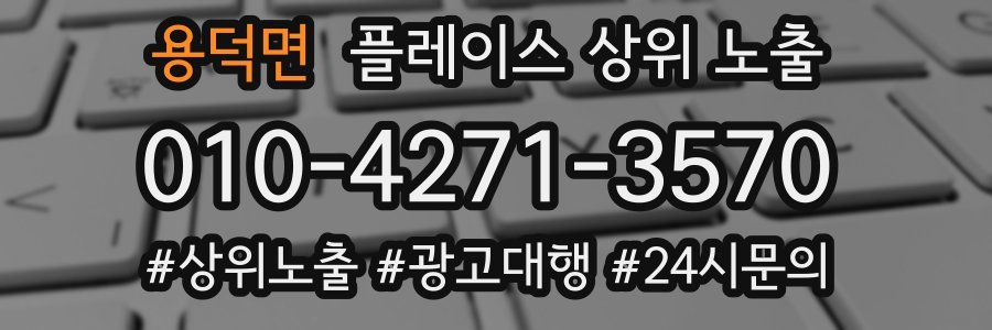 용덕면 플레이스 상위 노출