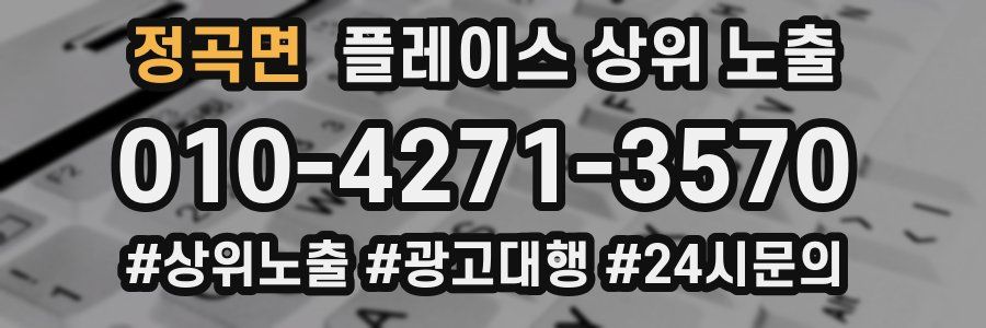정곡면 플레이스 상위 노출