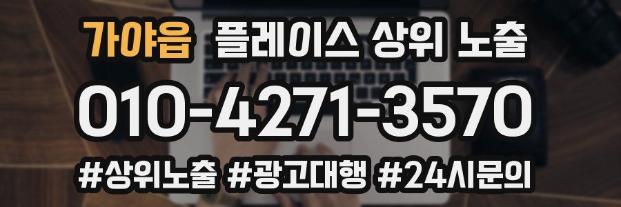 가야읍 플레이스 상위 노출