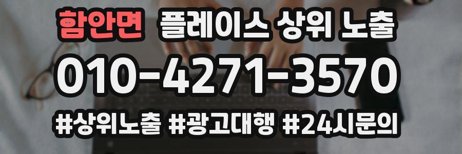 함안면 플레이스 상위 노출