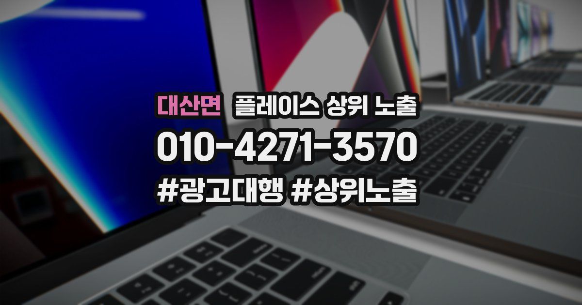 대산면 플레이스 상위 노출