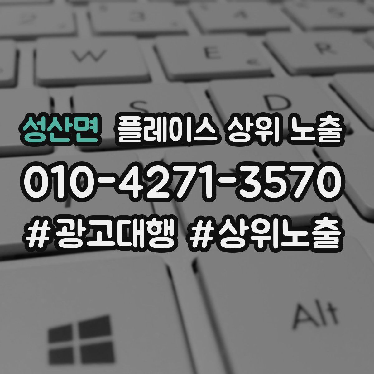 성산면 플레이스 상위 노출